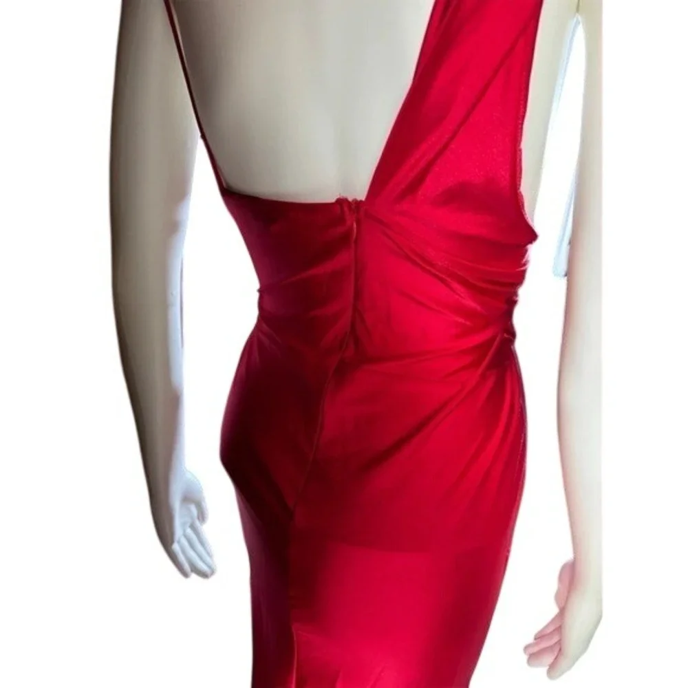 Fashion Nova Can't Replace You‎ XL Red Ruched Maxi dress NWT